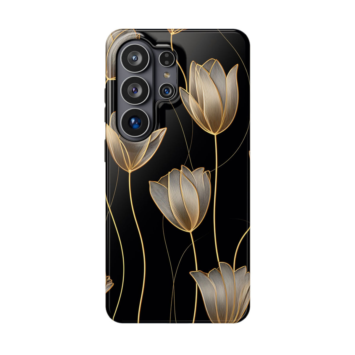 Golden Tulip protective phone case for Samsung Galaxy S26 Ultra, glossy finish