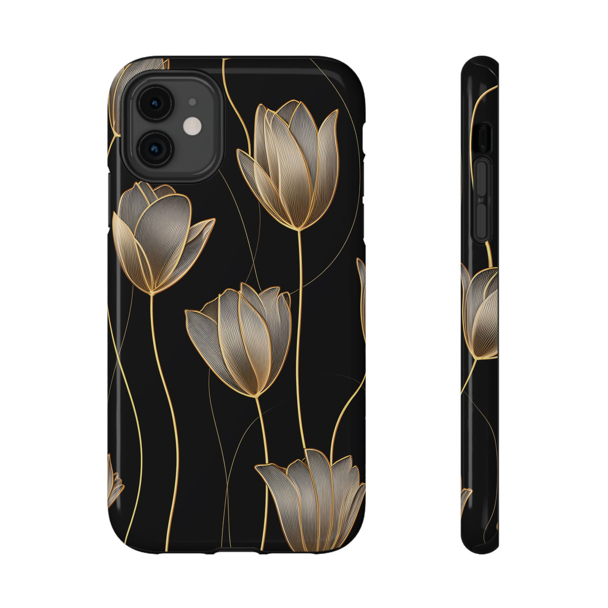 Golden Tulip protective phone case for iPhone 11, glossy finish