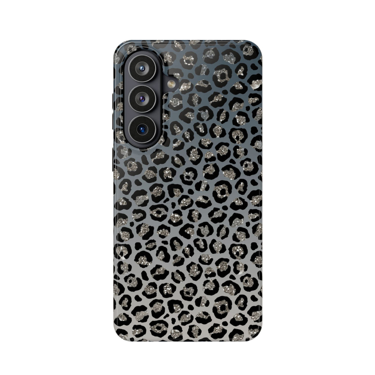Gray Leopard protective phone case for Samsung Galaxy S26 Plus, glossy finish