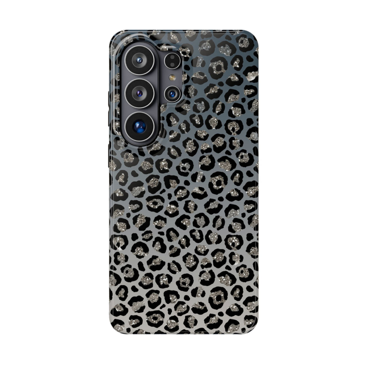 Gray Leopard protective phone case for Samsung Galaxy S26 Ultra, glossy finish