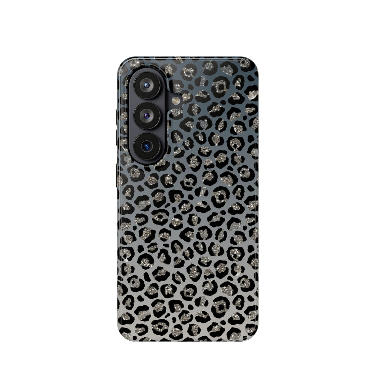 Gray Leopard MagSafe case for Samsung Galaxy S26, glossy finish