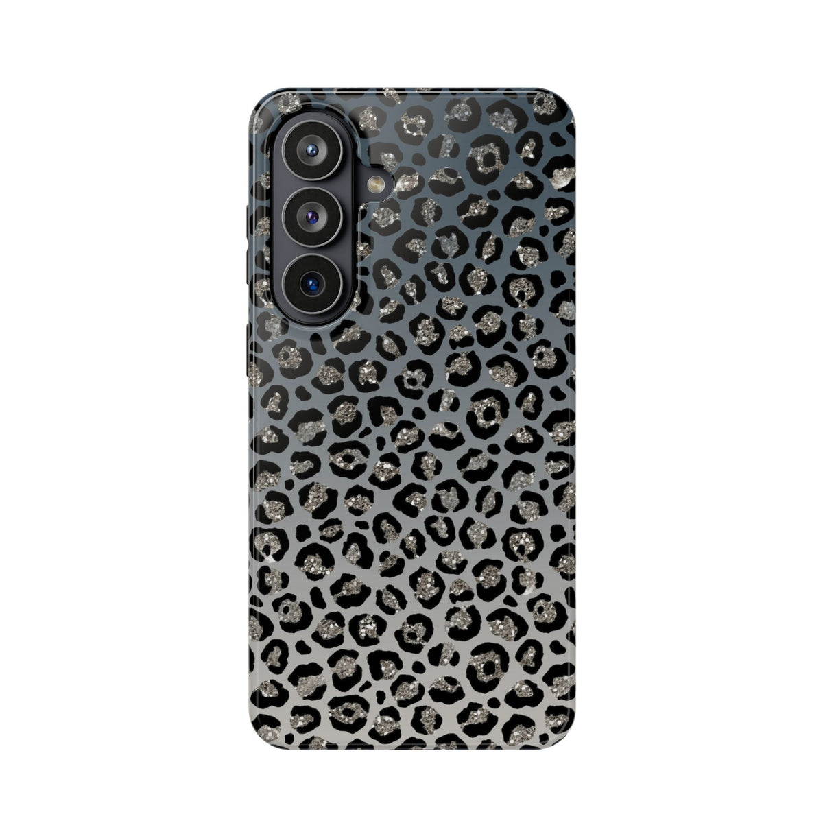 Gray Leopard MagSafe case for Samsung Galaxy S26 Plus, glossy finish