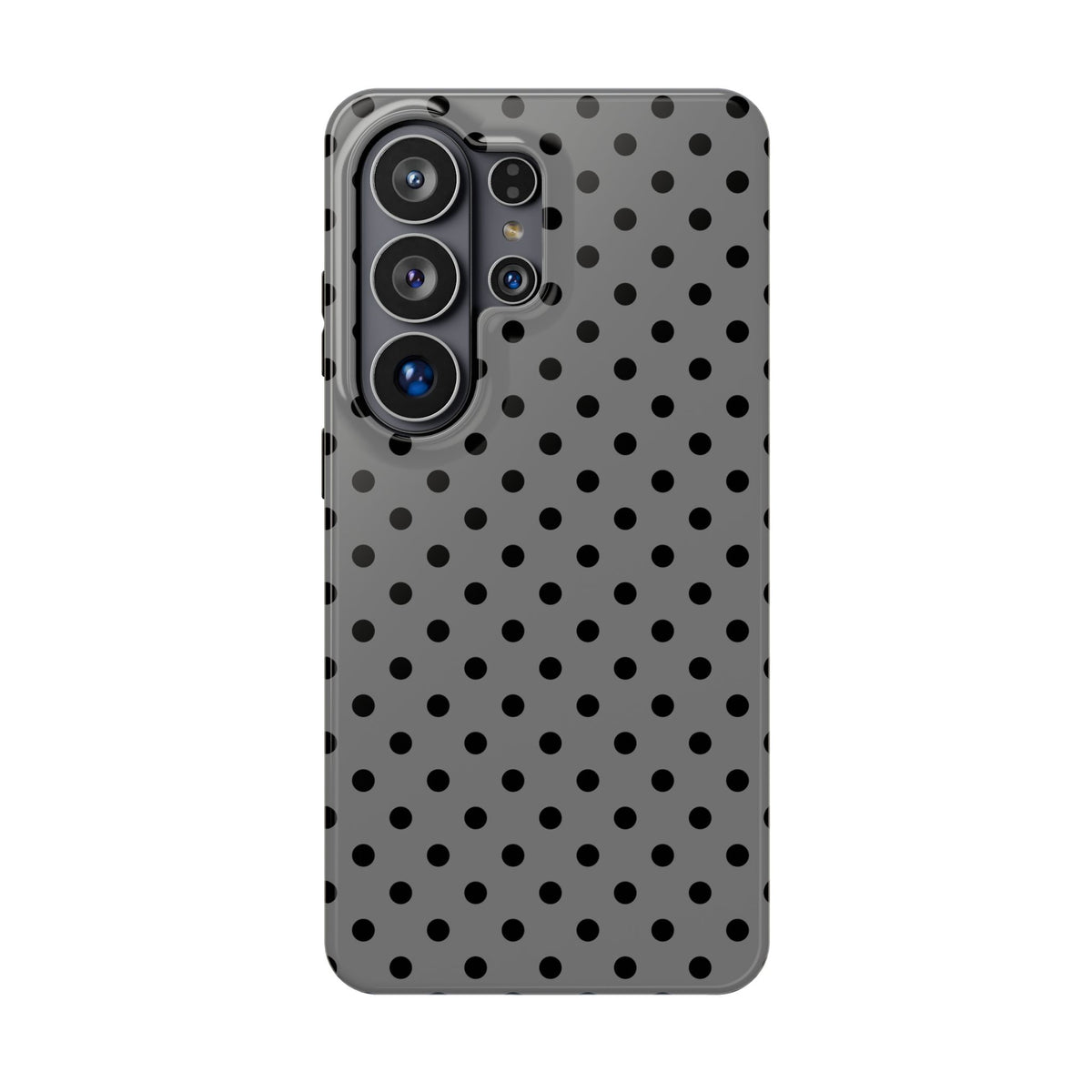 Gray Polka Dot MagSafe case for Samsung Galaxy S26 Ultra, glossy finish