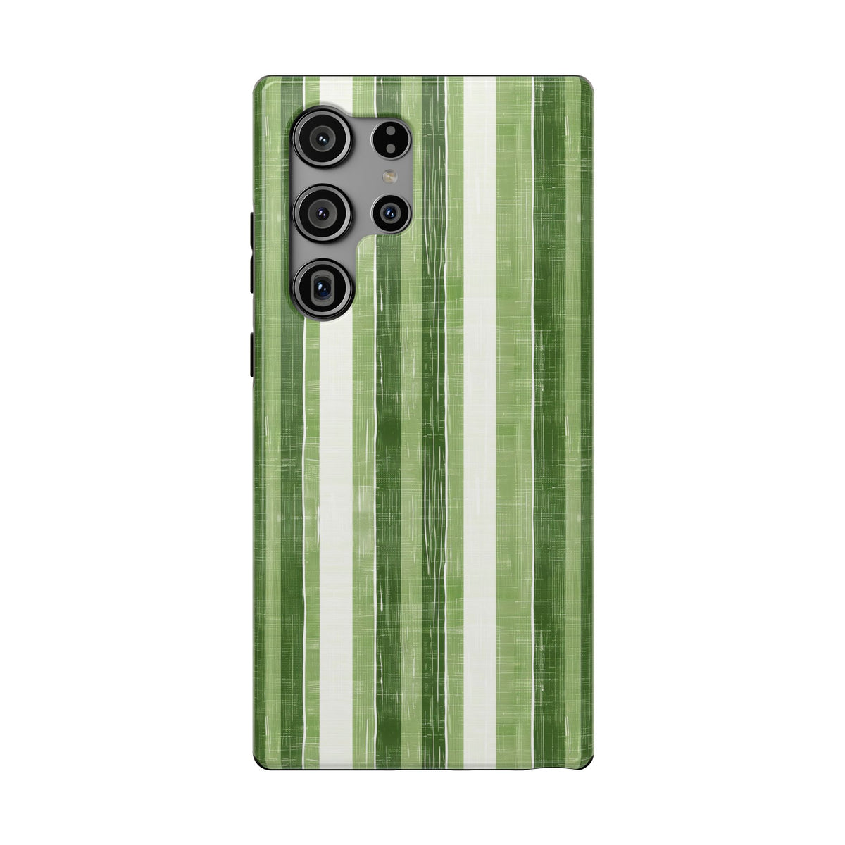 Green Stripe protective phone case for Samsung Galaxy S23 Ultra, glossy finish