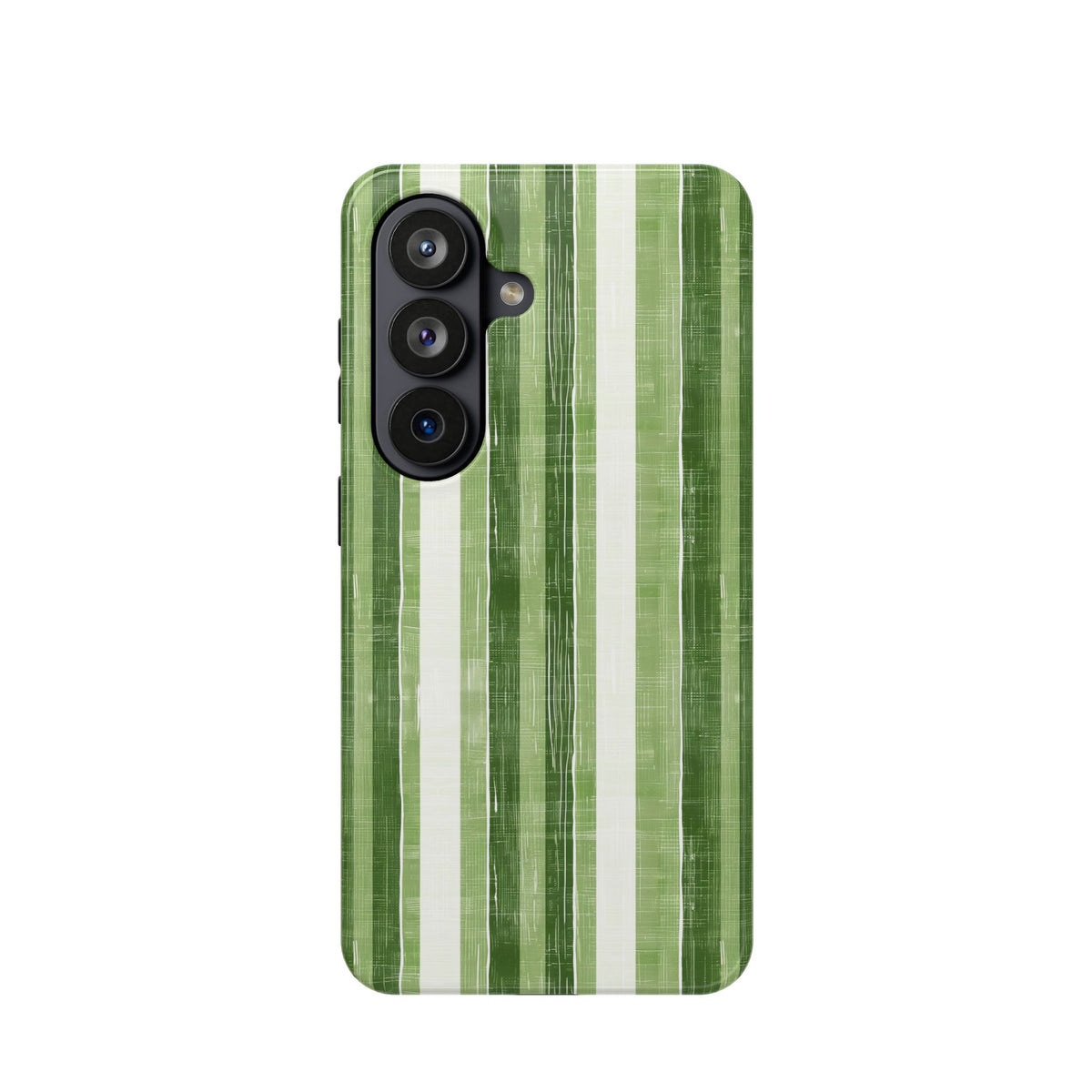 Green Stripe protective phone case for Samsung Galaxy S26, glossy finish
