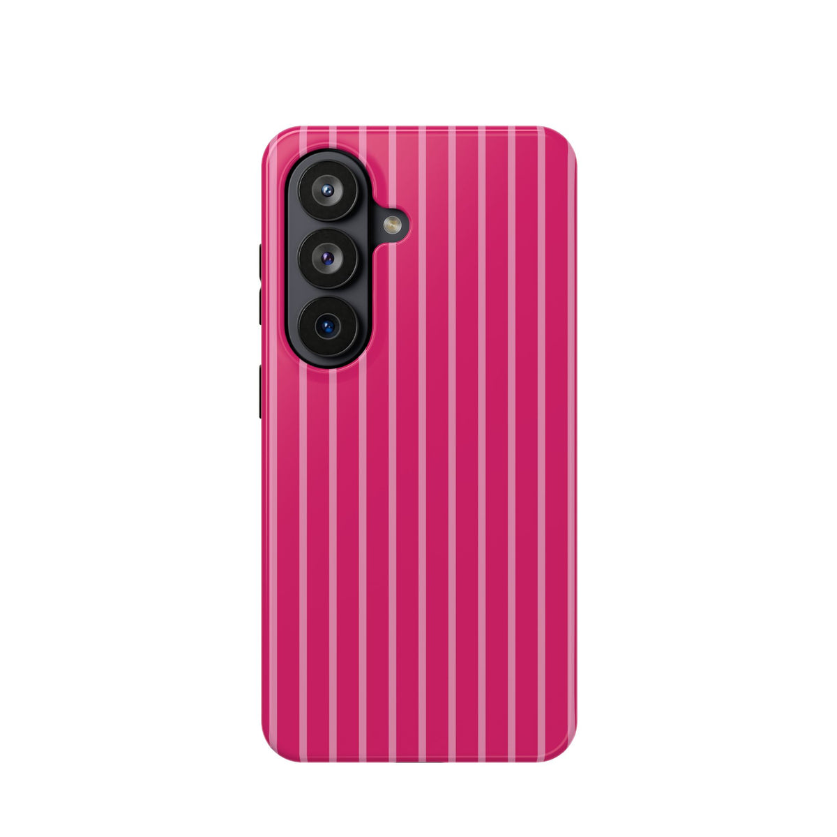 Hot Pink Stripe MagSafe case for Samsung Galaxy S26, glossy finish