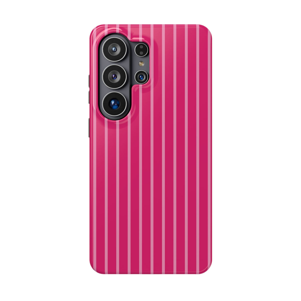 Hot Pink Stripe MagSafe case for Samsung Galaxy S26 Ultra, glossy finish
