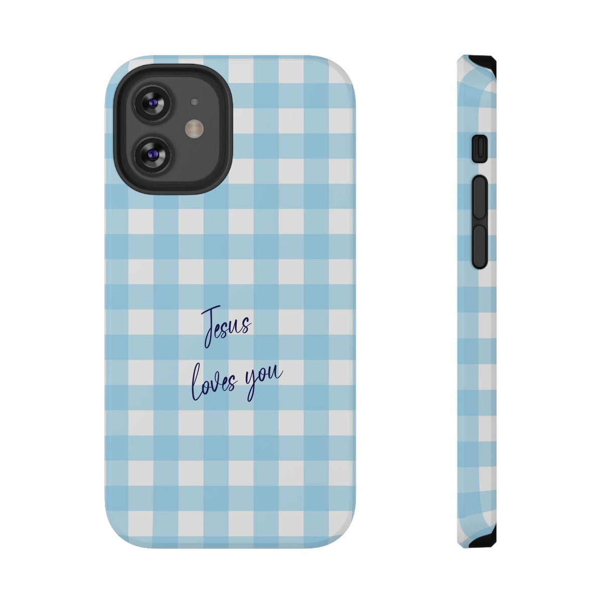 Jesus Loves You protective phone case for iPhone 12 Mini, glossy finish