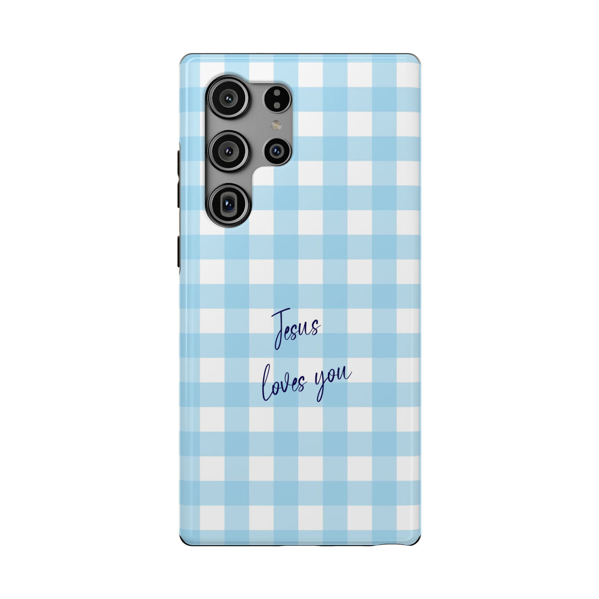 Jesus Loves You protective phone case for Samsung Galaxy S23 Ultra, glossy finish