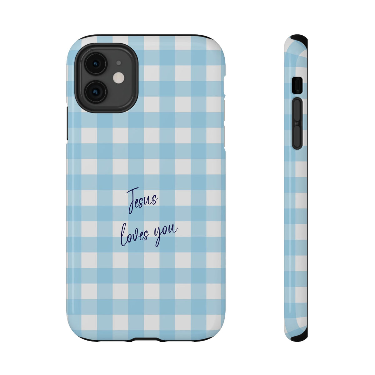 Jesus Loves You protective phone case for iPhone 11, glossy finish