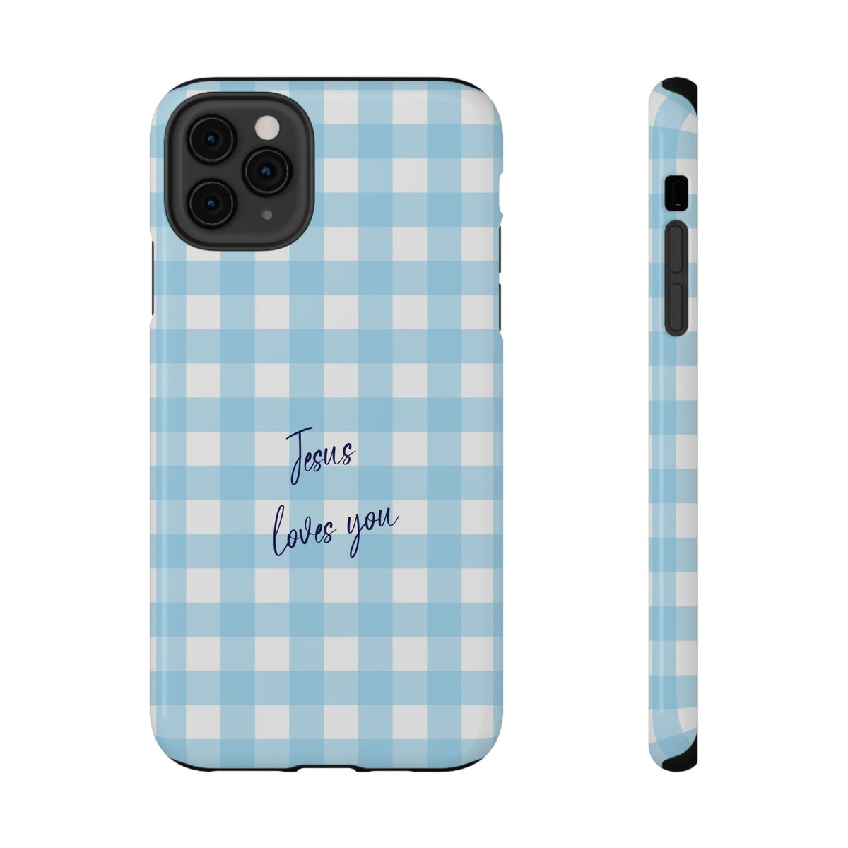 Jesus Loves You protective phone case for iPhone 11 Pro Max, glossy finish