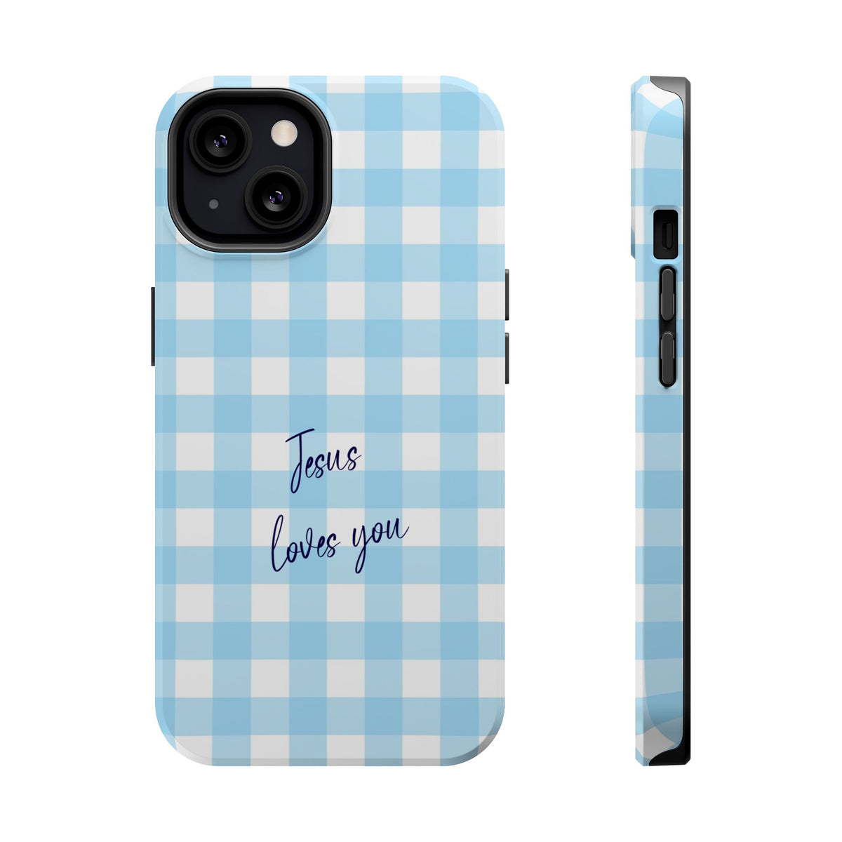 Jesus Loves You MagSafe case for iPhone 13, glossy finish