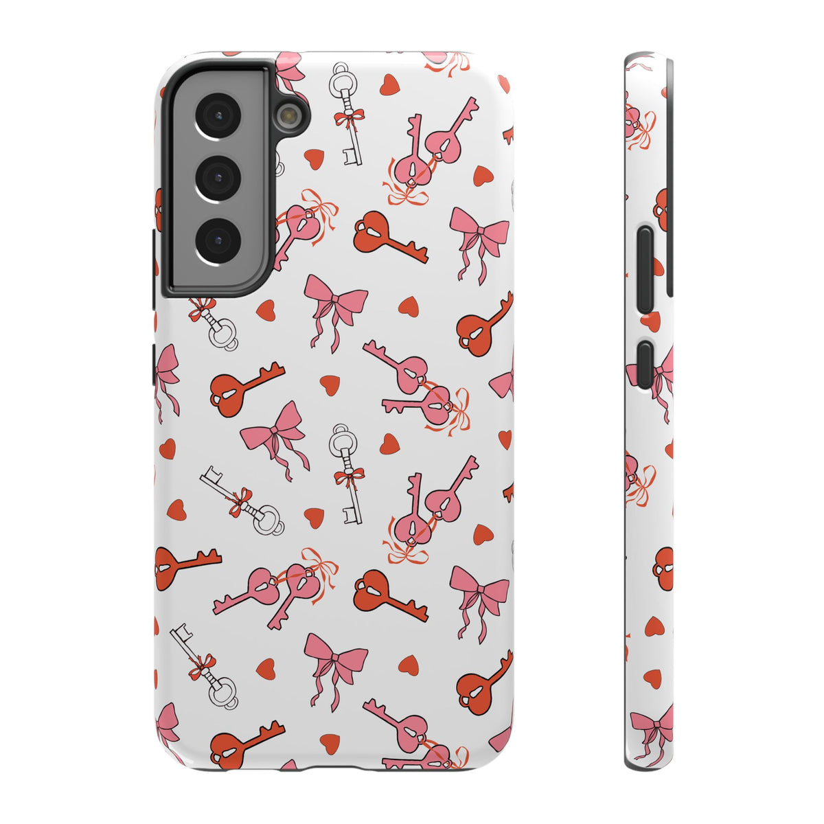 Key to My Heart protective phone case for Samsung Galaxy S22 Plus, glossy finish