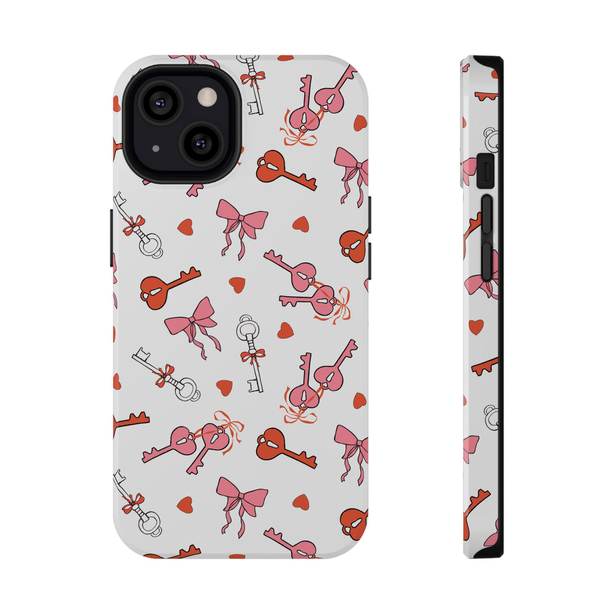 Key to My Heart protective phone case for iPhone 13, glossy finish