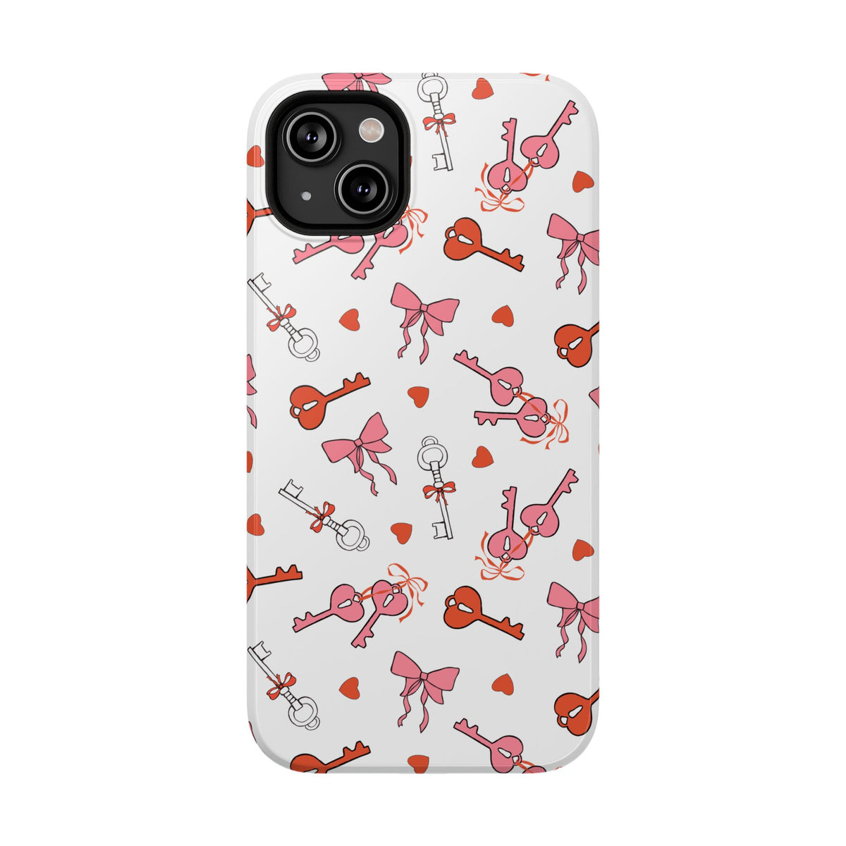 Key to My Heart protective phone case for iPhone 14 Plus, glossy finish