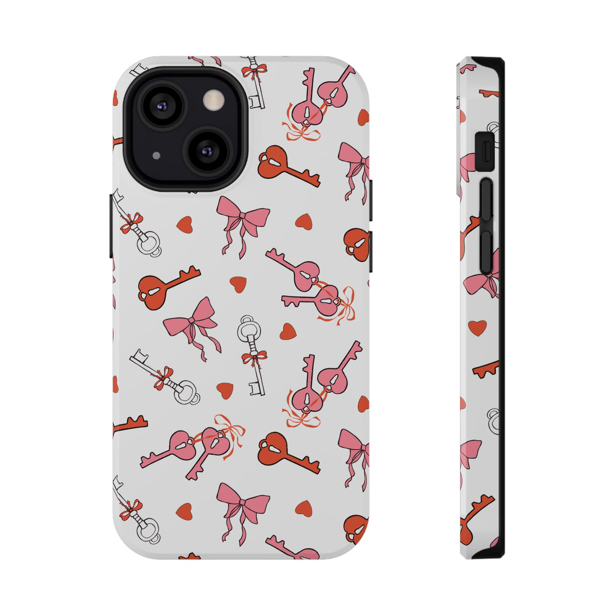 Key to My Heart protective phone case for iPhone 13 Mini, glossy finish