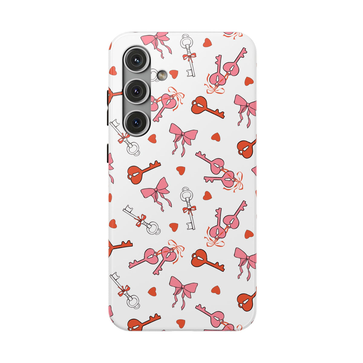 Key to My Heart protective phone case for Samsung Galaxy S24 Plus, glossy finish
