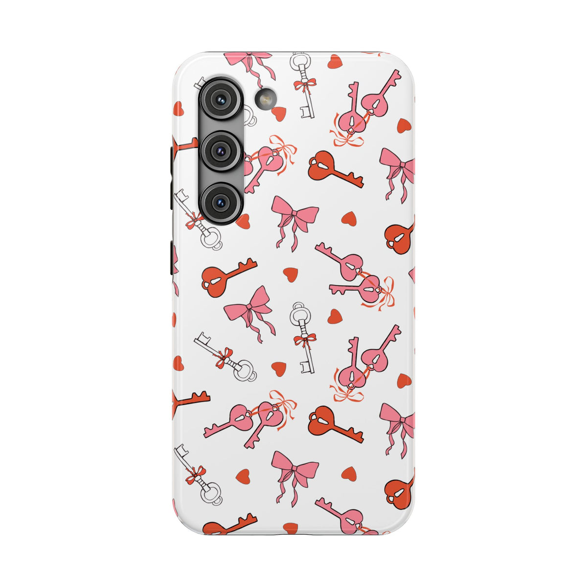 Key to My Heart protective phone case for Samsung Galaxy S23, glossy finish