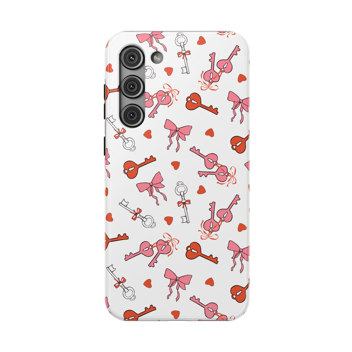 Key to My Heart protective phone case for Samsung Galaxy S23 Plus, glossy finish
