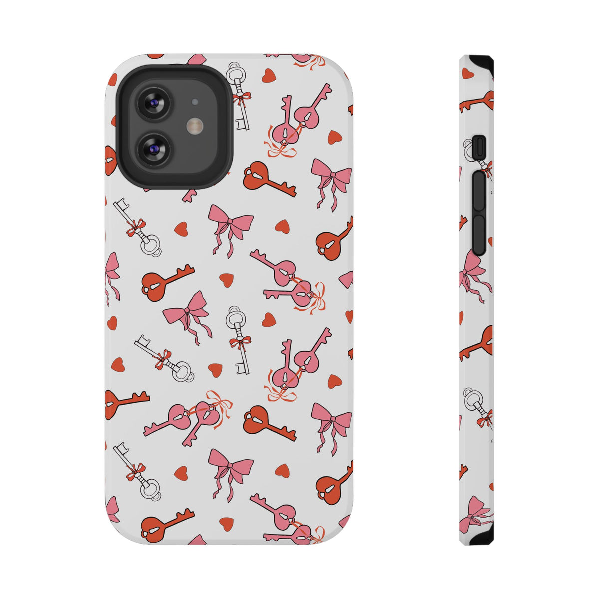 Key to My Heart protective phone case for iPhone 12, glossy finish
