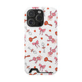 Key to My Heart phone case with card holder for iPhone 16 Pro, glossy finish