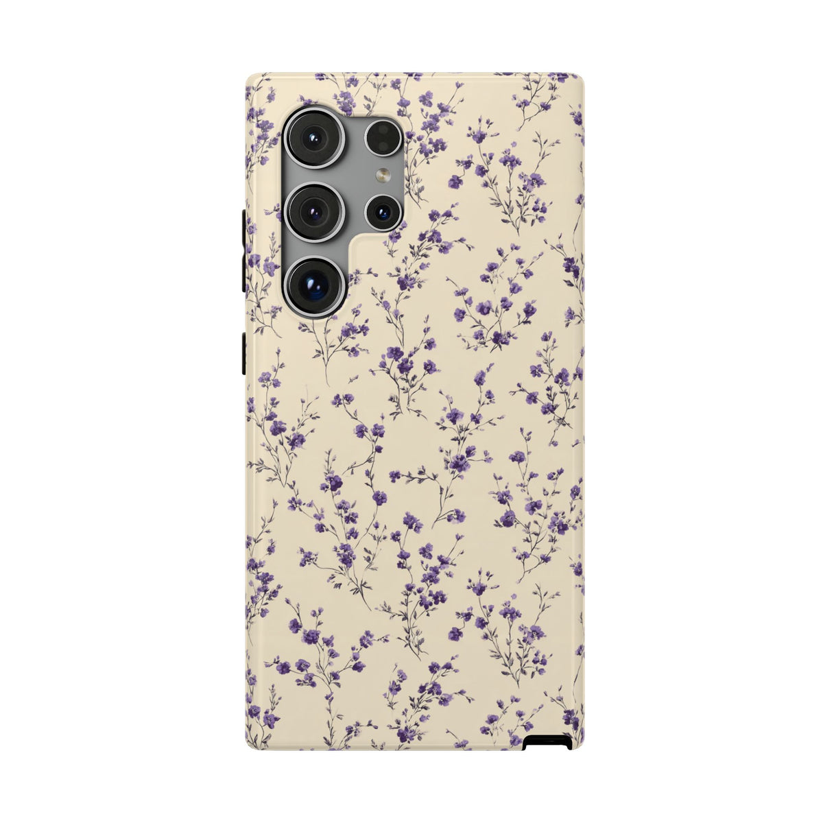 Lavender Ditsy protective phone case for Samsung Galaxy S24 Ultra, glossy finish