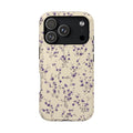 Lavender Ditsy MagSafe case for iPhone 18 Pro, glossy finish