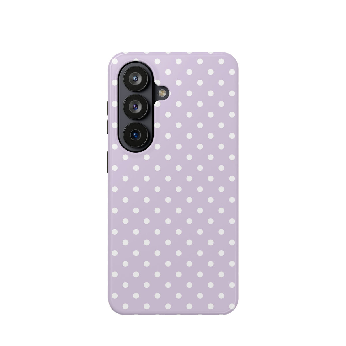 Lavender Polka Dot MagSafe case for Samsung Galaxy S26, glossy finish