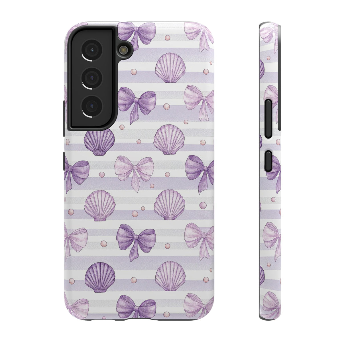 Lilac Seashell protective phone case for Samsung Galaxy S22, glossy finish