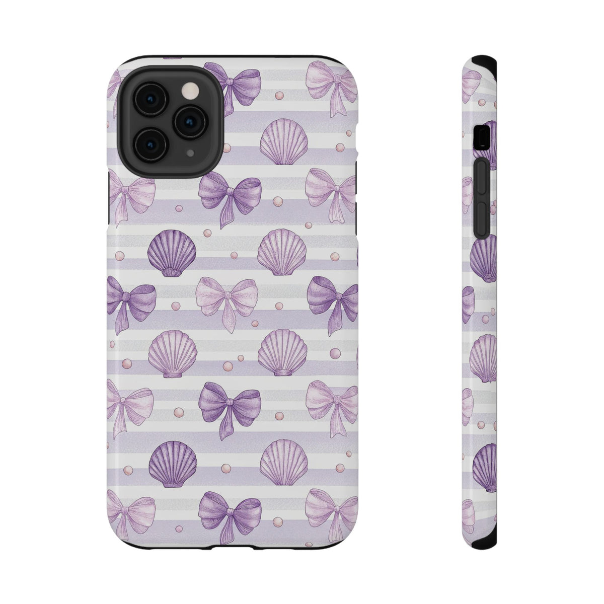 Lilac Seashell protective phone case for iPhone 11 Pro Max, glossy finish