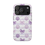 Lilac Seashell MagSafe case for iPhone 18 Pro, glossy finish