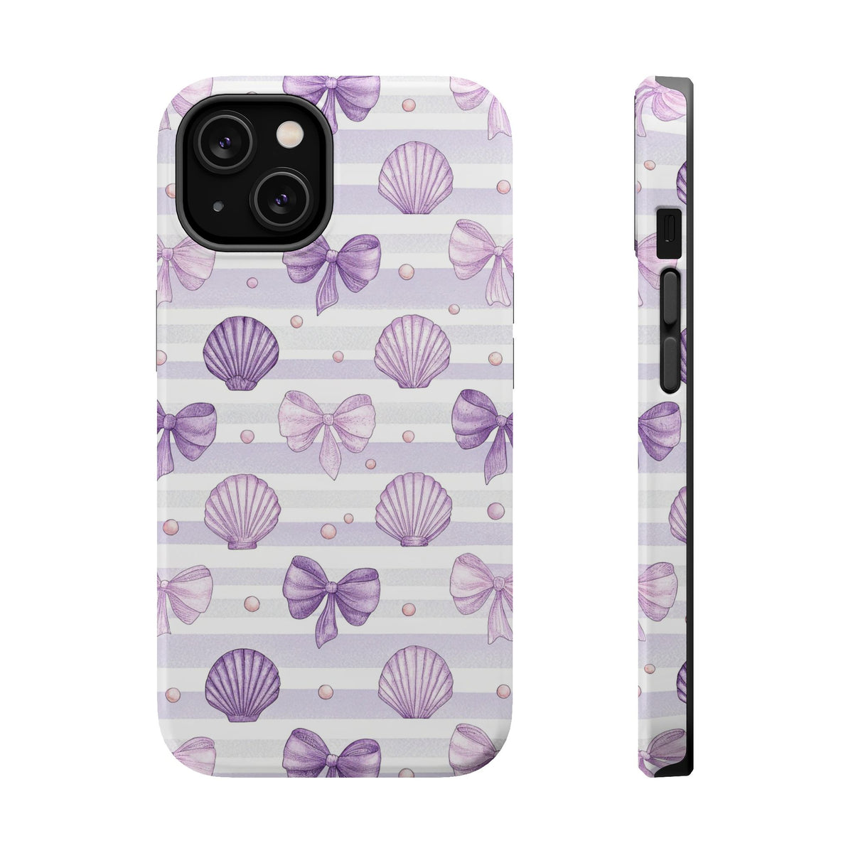 Lilac Seashell MagSafe case for iPhone 14, glossy finish