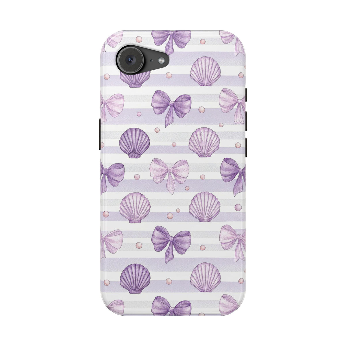 Lilac Seashell MagSafe case for iPhone 16e, glossy finish