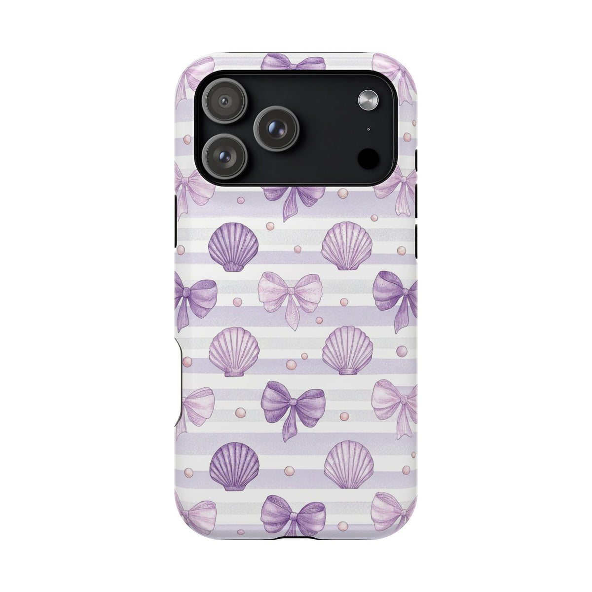 Lilac Seashell MagSafe case for iPhone 18 Pro Max, glossy finish