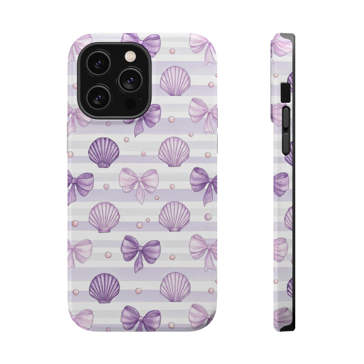Lilac Seashell MagSafe case for iPhone 14 Pro Max, glossy finish