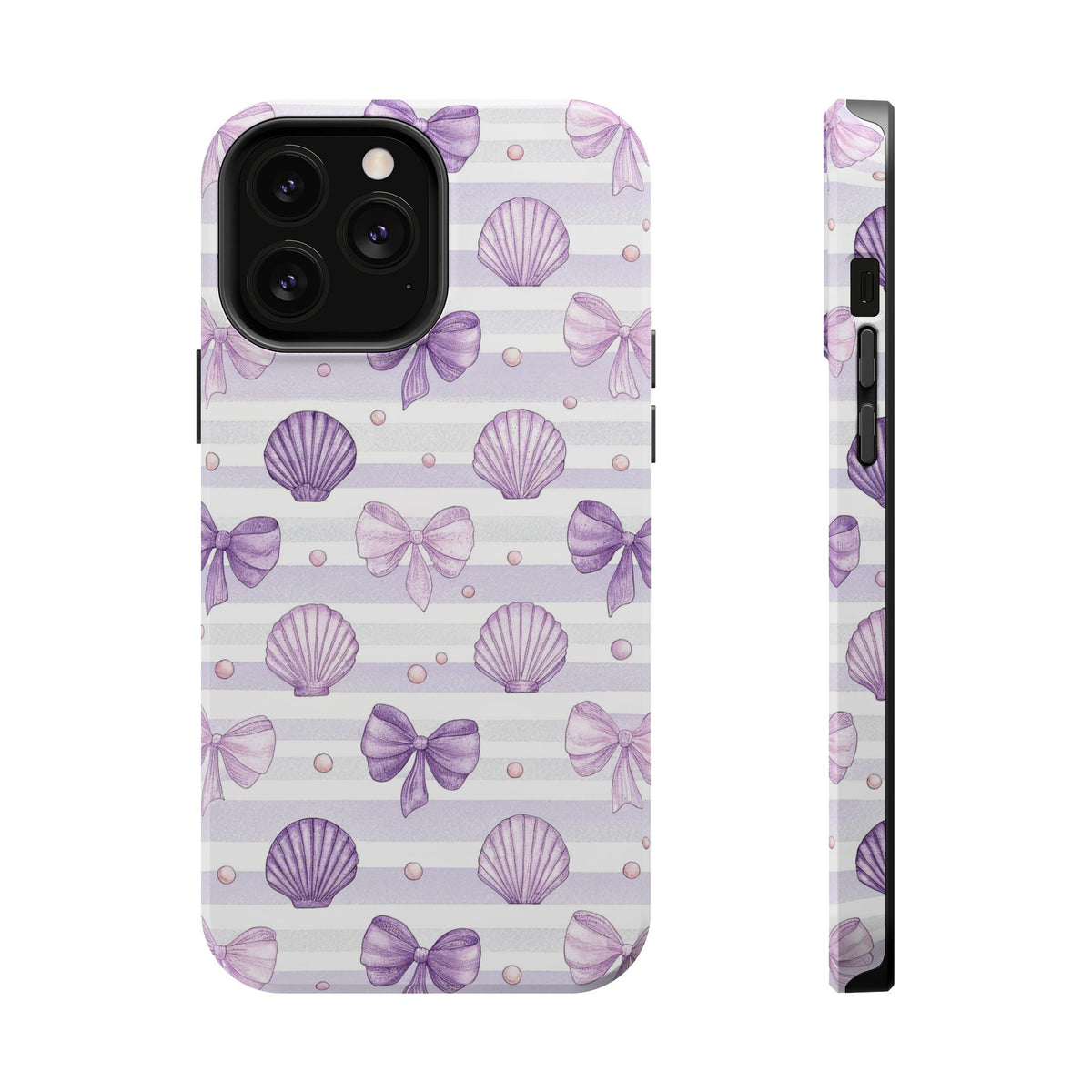 Lilac Seashell MagSafe case for iPhone 13 Pro Max, glossy finish