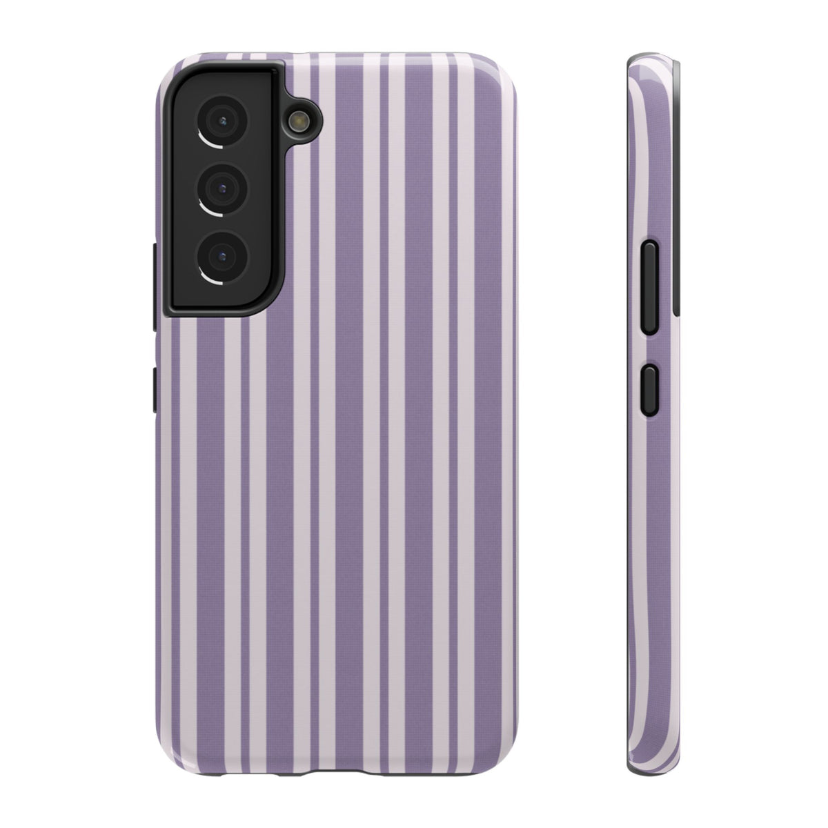 Lilac Stripe protective phone case for Samsung Galaxy S22, glossy finish