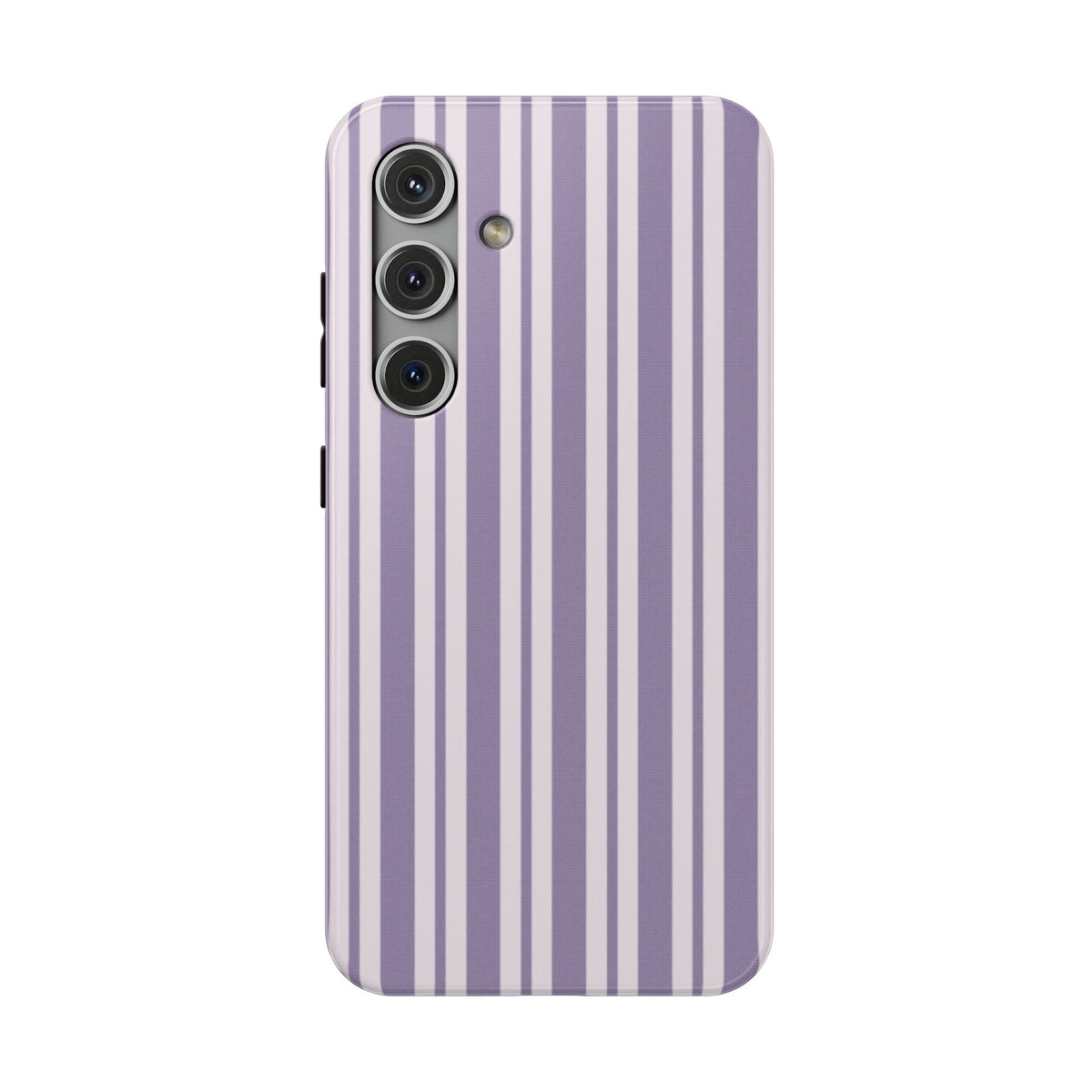 Lilac Stripe protective phone case for Samsung Galaxy S24, glossy finish