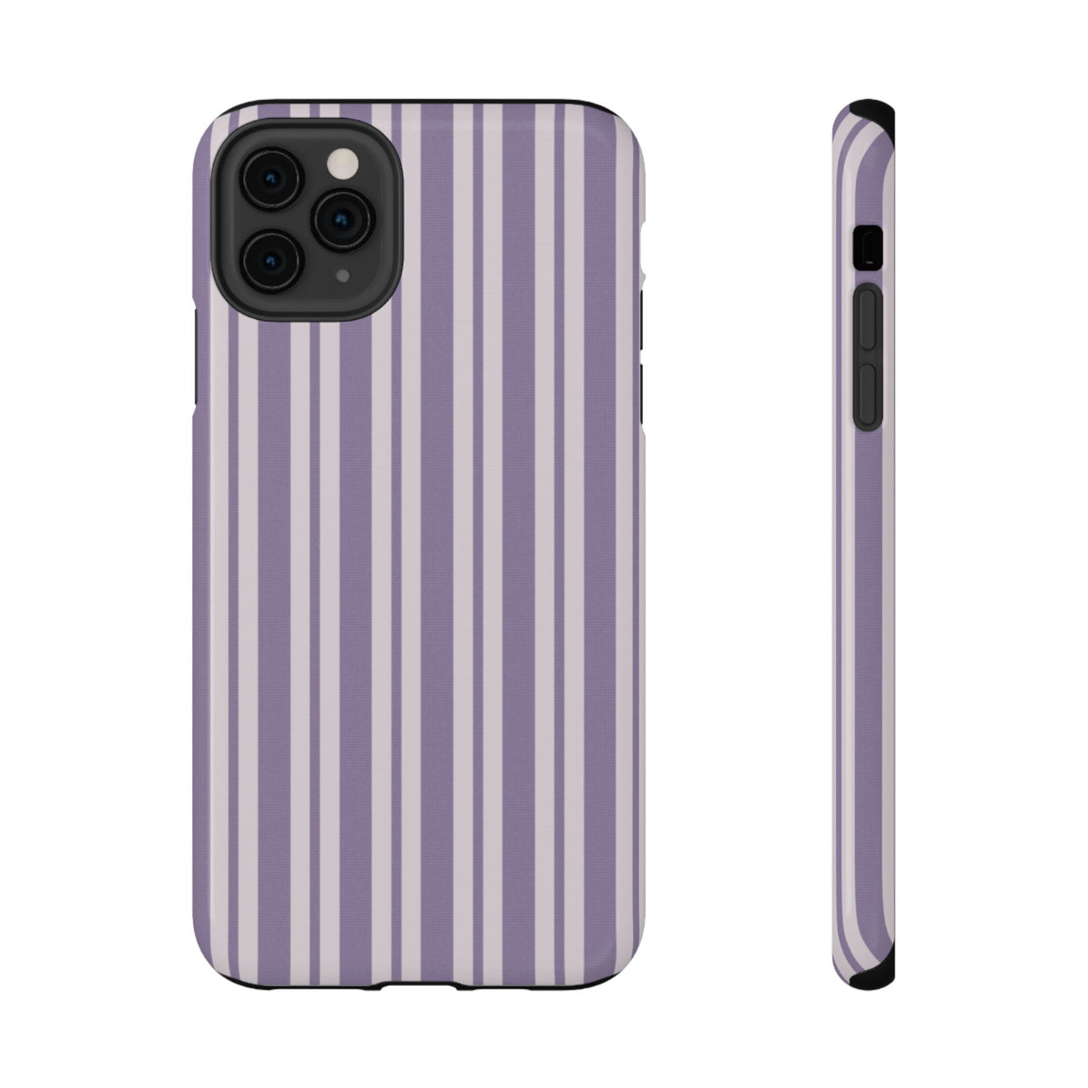 Lilac Stripe protective phone case for iPhone 11 Pro Max, glossy finish