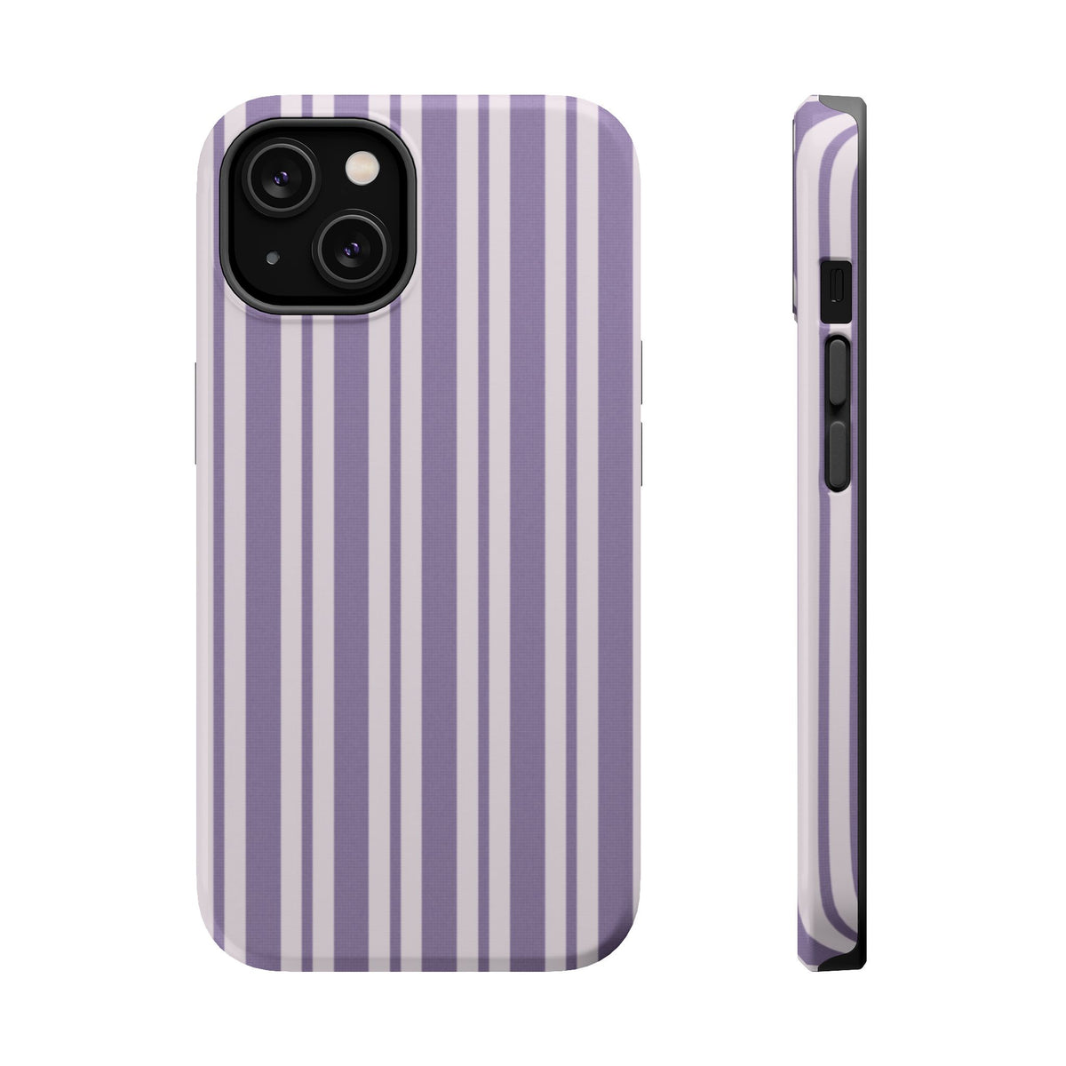 Lilac Stripe MagSafe case for iPhone 14, glossy finish