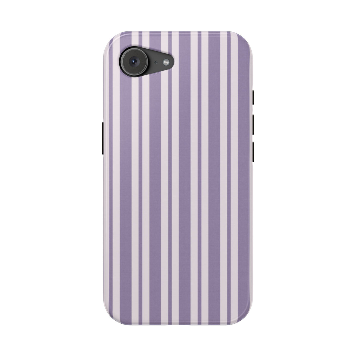 Lilac Stripe MagSafe case for iPhone 17e, glossy finish