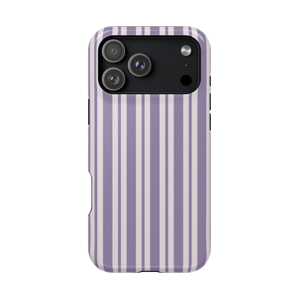 Lilac Stripe MagSafe case for iPhone 18 Pro Max, glossy finish