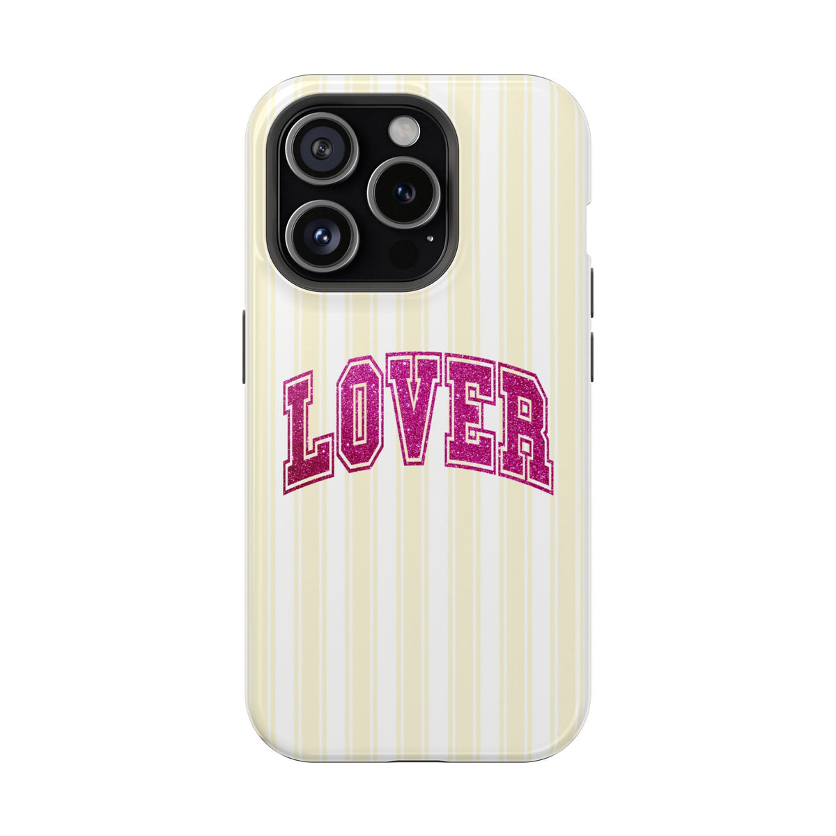Lover Varsity protective phone case for iPhone 15 Pro, glossy finish