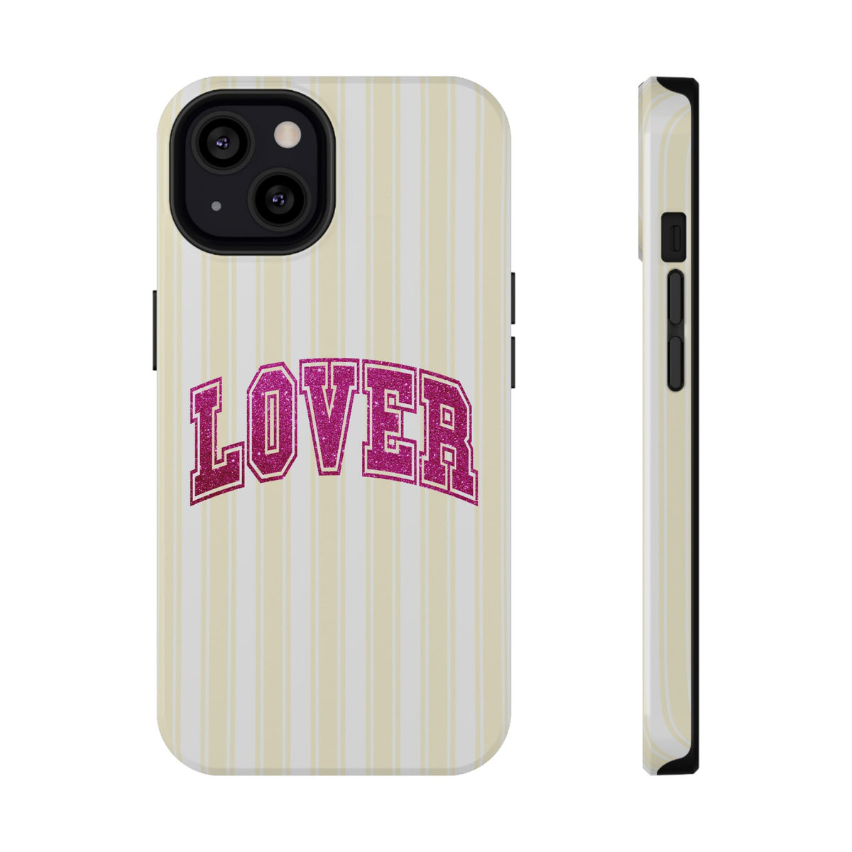 Lover Varsity protective phone case for iPhone 13, glossy finish