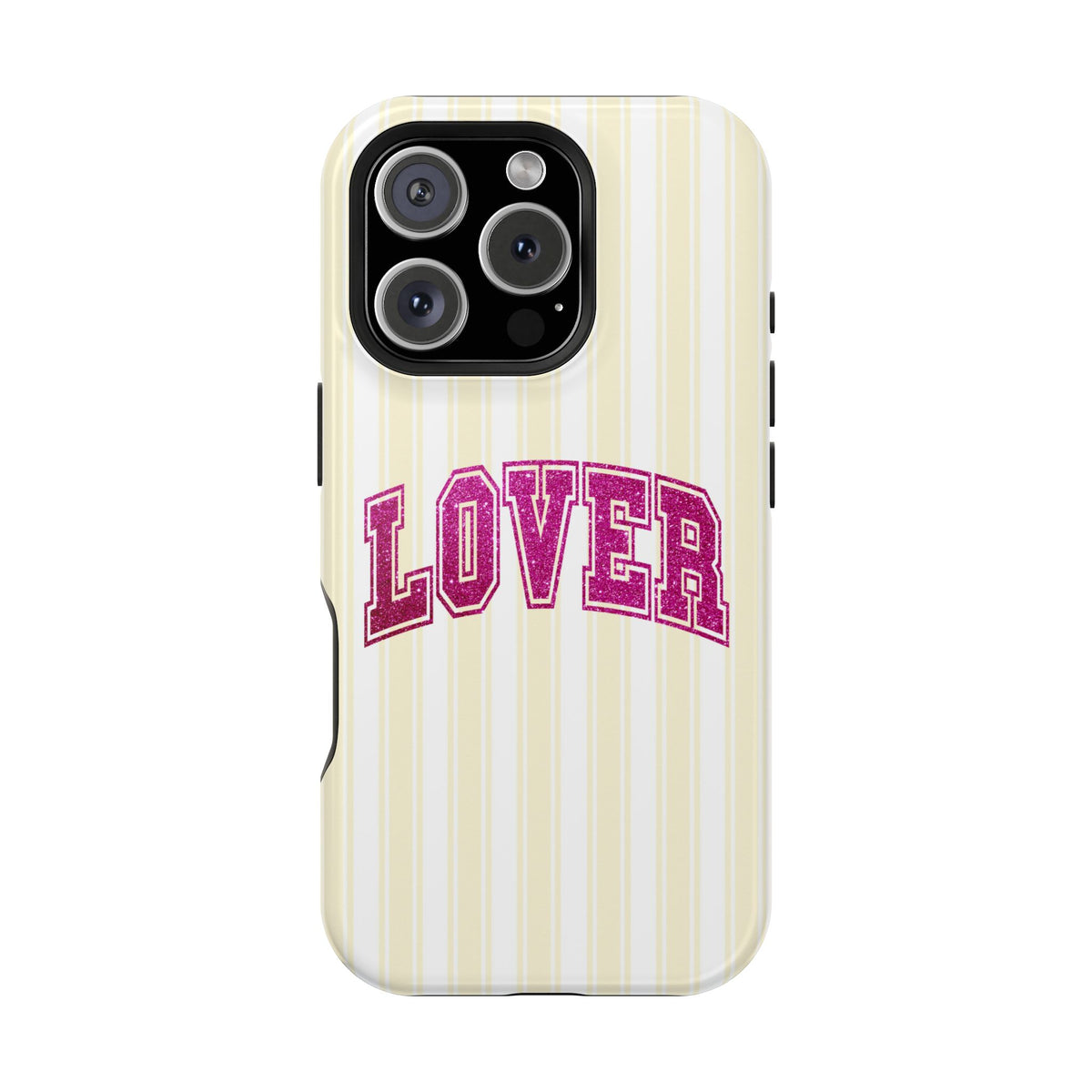 Lover Varsity protective phone case for iPhone 16 Pro, glossy finish