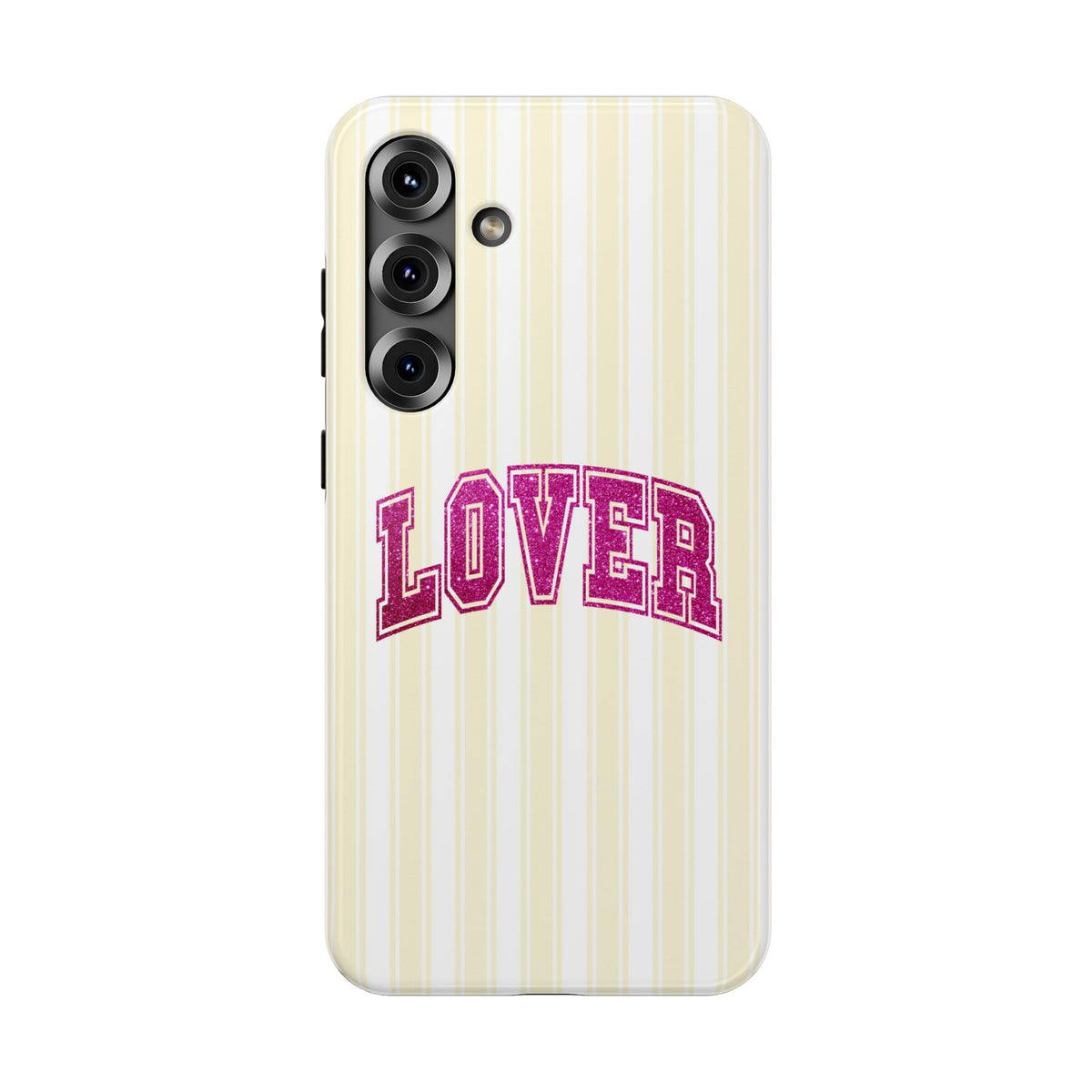 Lover Varsity protective phone case for Samsung Galaxy S25 Plus, glossy finish