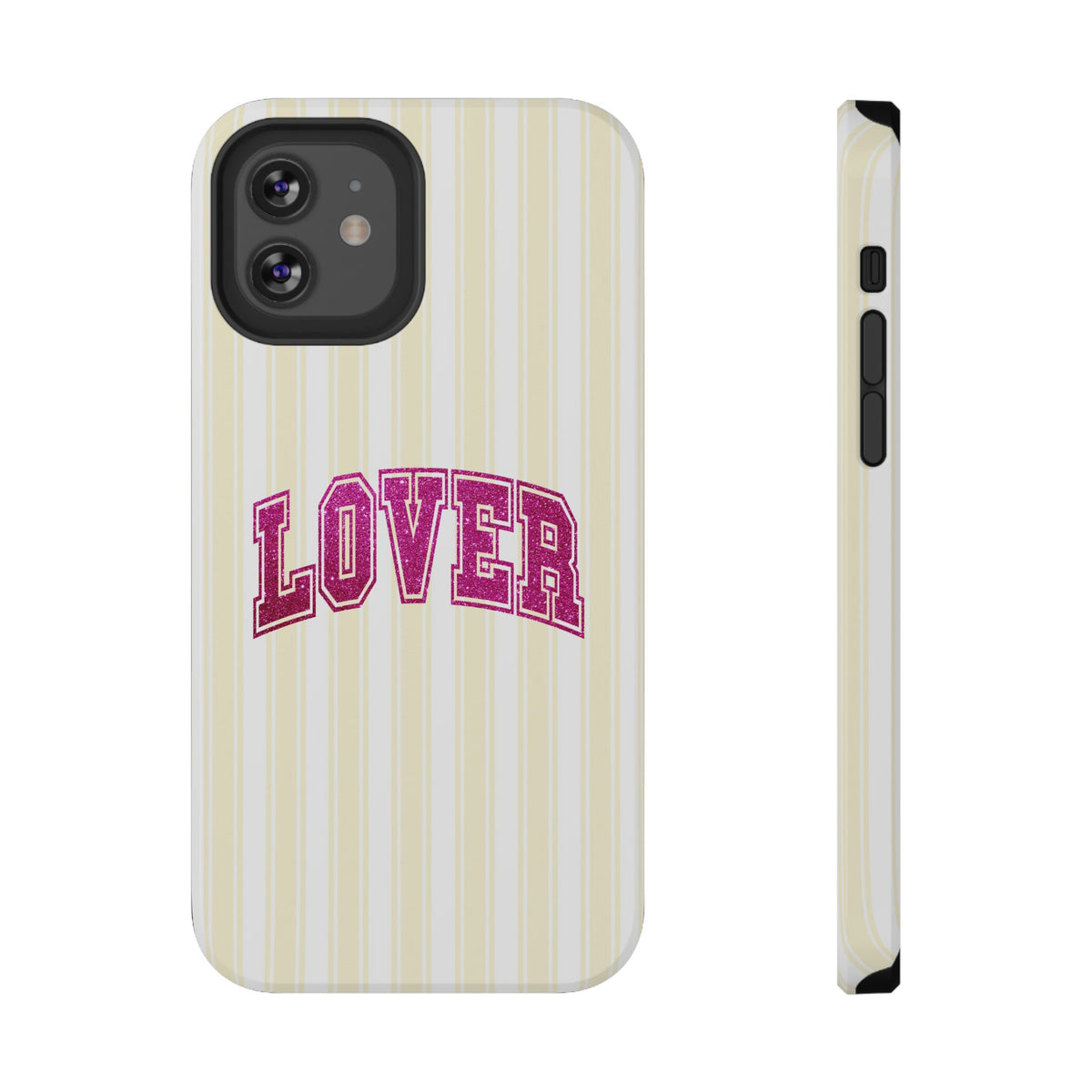 Lover Varsity protective phone case for iPhone 12, glossy finish