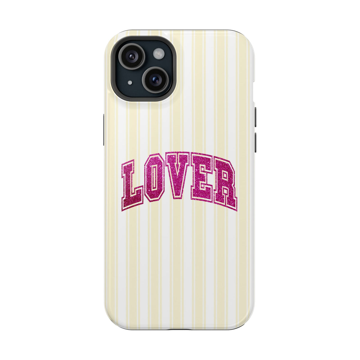 Lover Varsity MagSafe case for iPhone 15 Plus, glossy finish