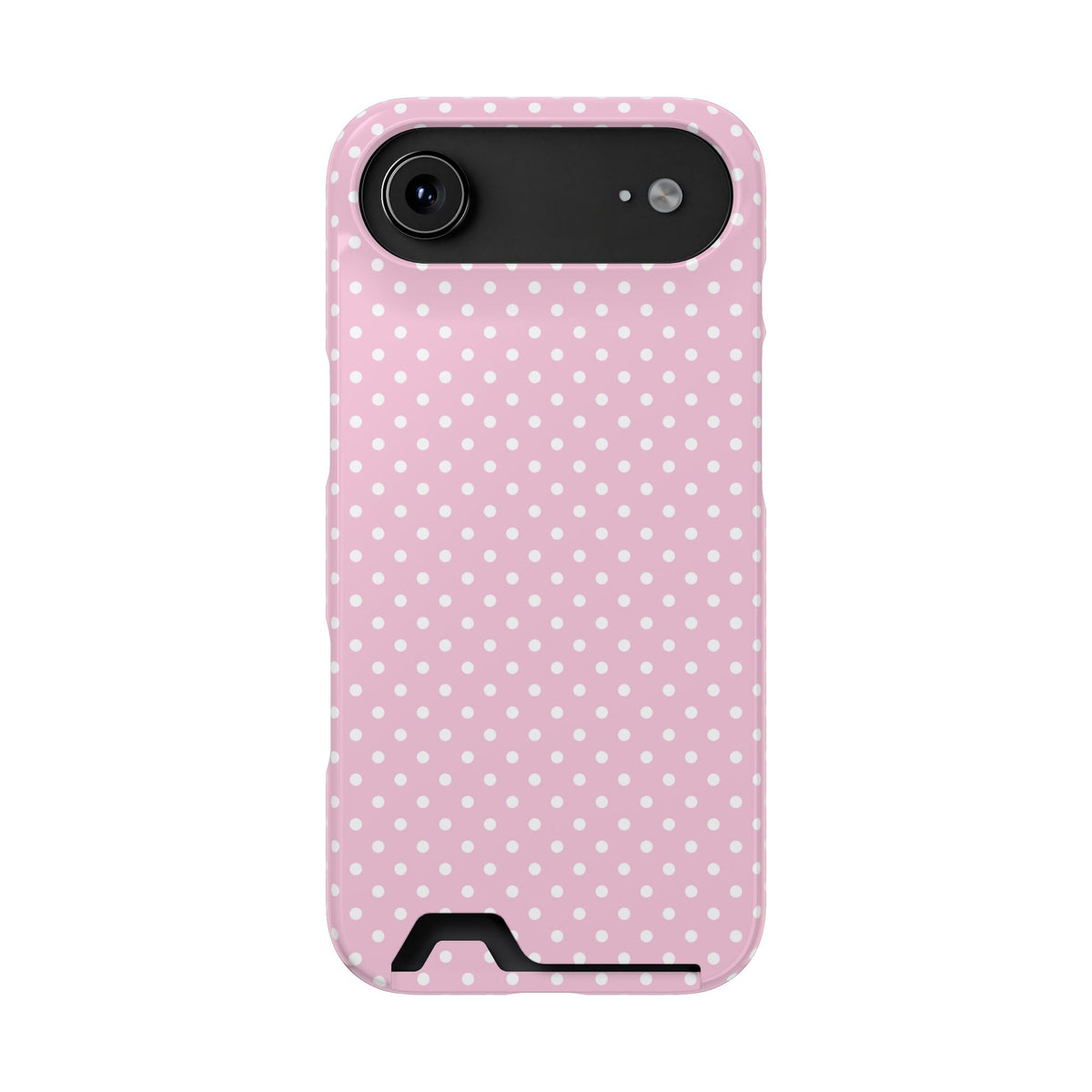 Micro Dot phone case with card holder for iPhone 17 Air, glossy finish