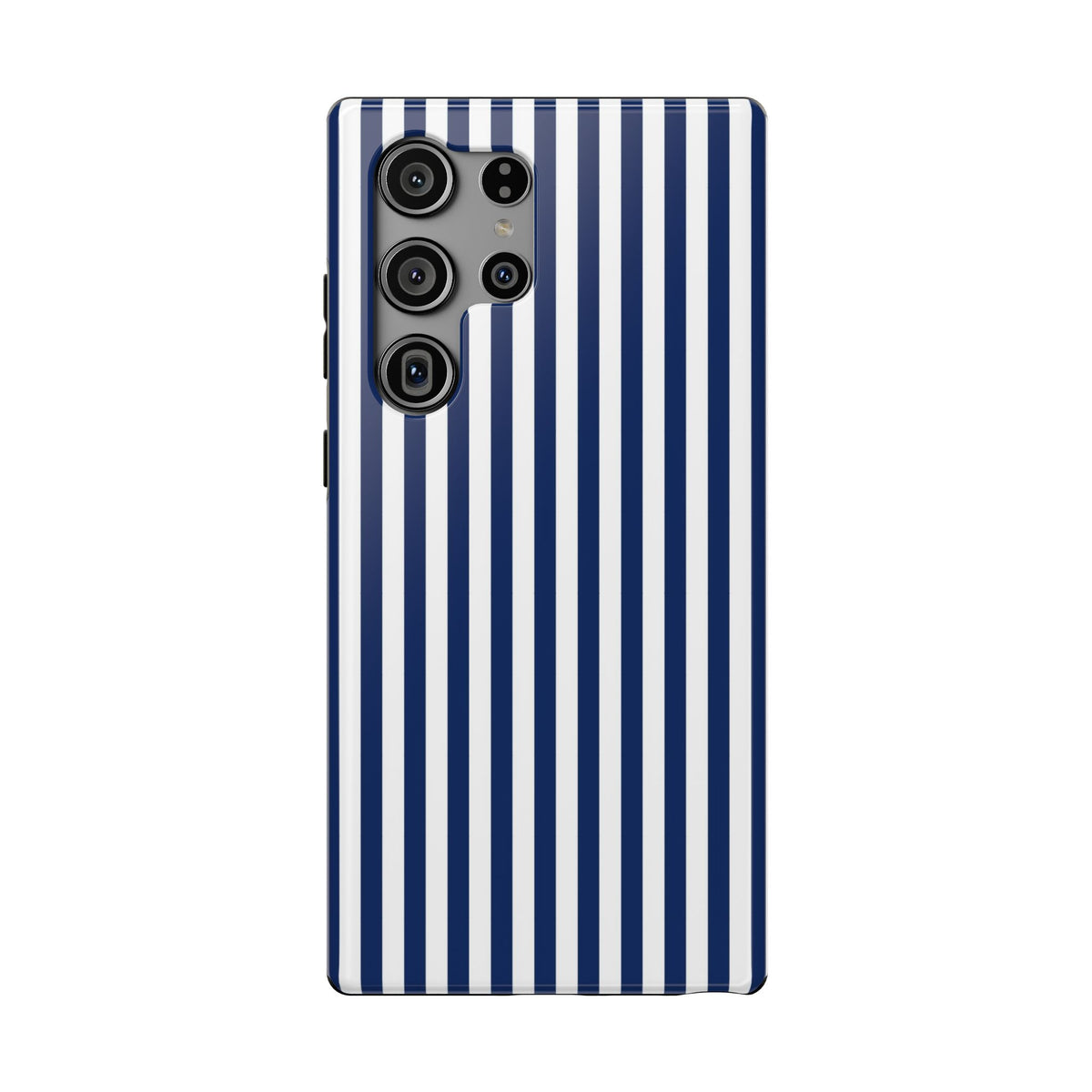 Navy Stripe protective phone case for Samsung Galaxy S23 Ultra, glossy finish